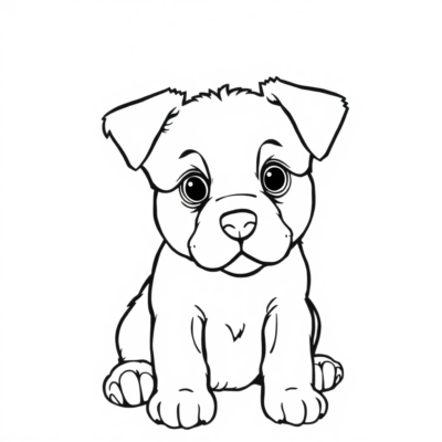 Chiots Coloriage