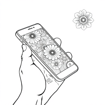 Téléphone coloriage