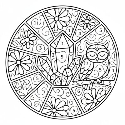 Colorations par numéros pour adultes