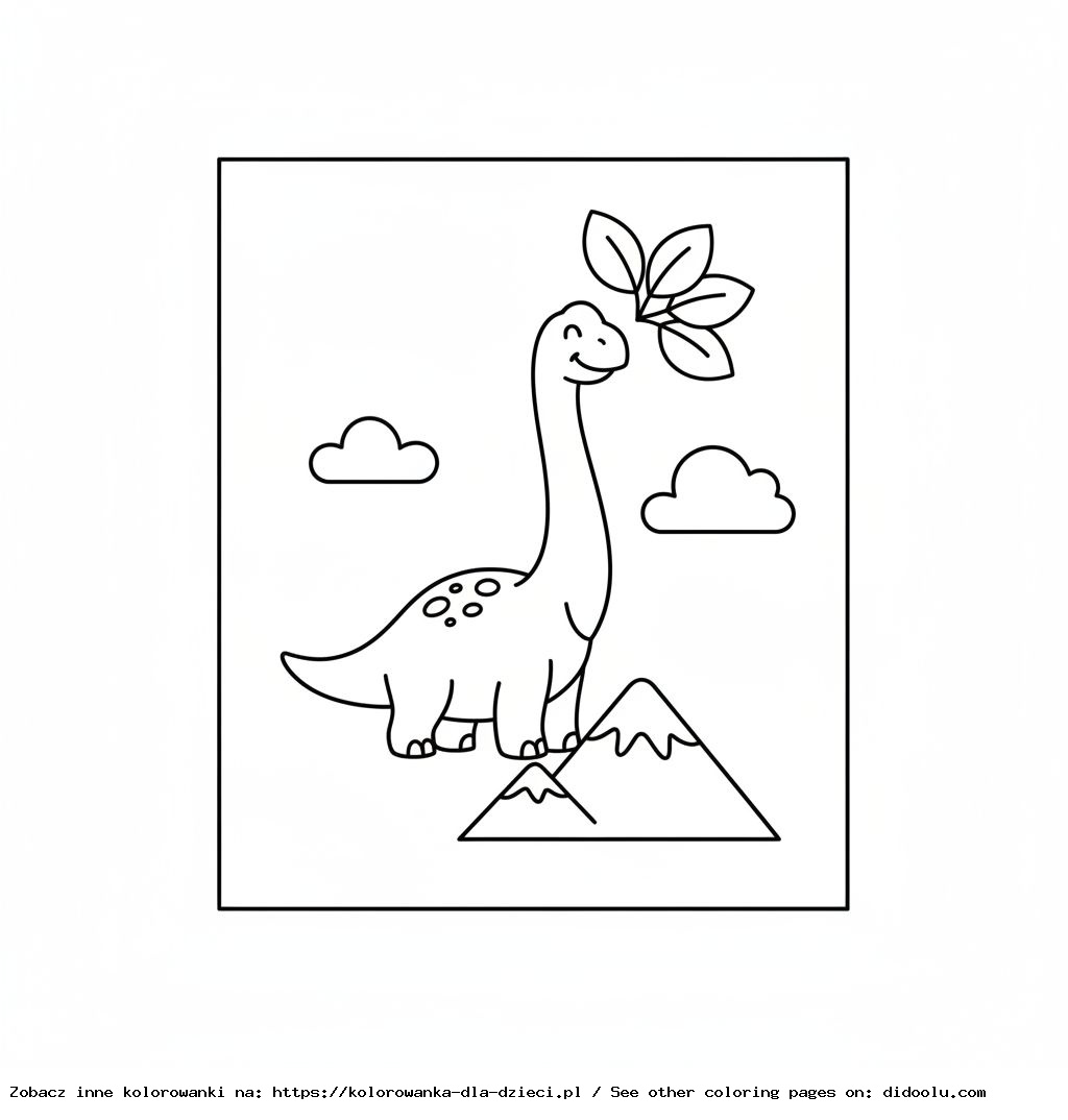 Coloriage à imprimer dinosaure