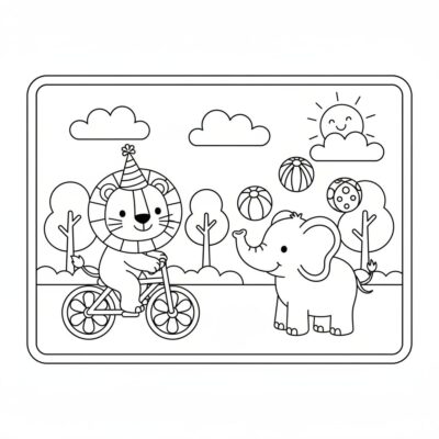 Carnet de coloriage joyeux pour enfants