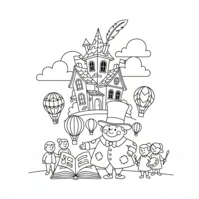 L&rsquo;Académie du Monsieur Kleks Coloriages