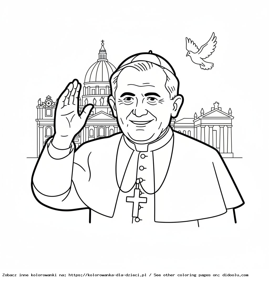 Jan Paul II coloriages
