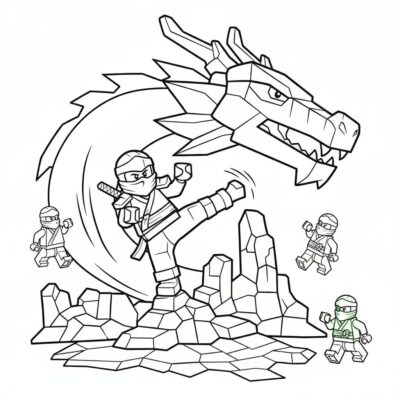 Livre de coloriage Lego Ninjago à imprimer