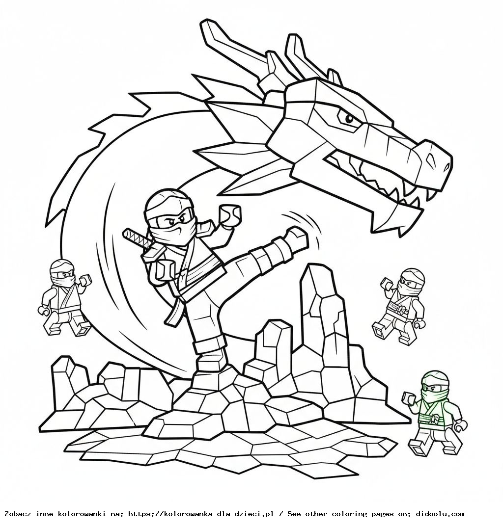 Livre de coloriage Lego Ninjago à imprimer