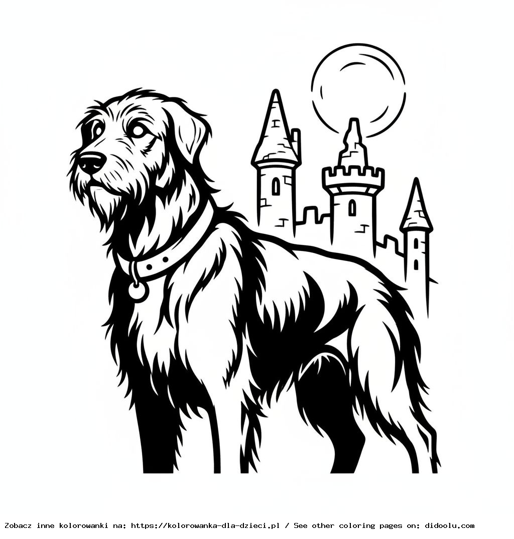 Colorier : Sirius Black sous forme de chien