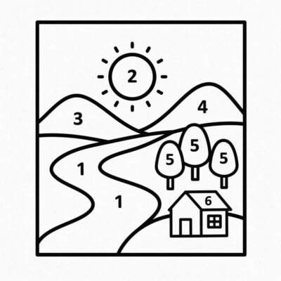 Coloriage par numéros à imprimer