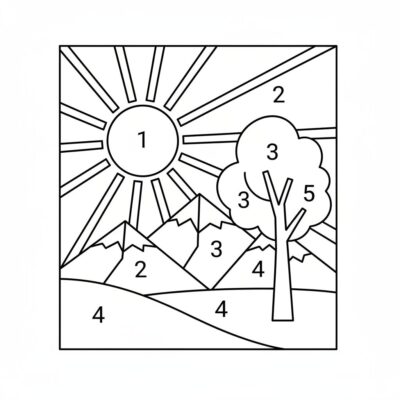 Coloriages par numéros à imprimer