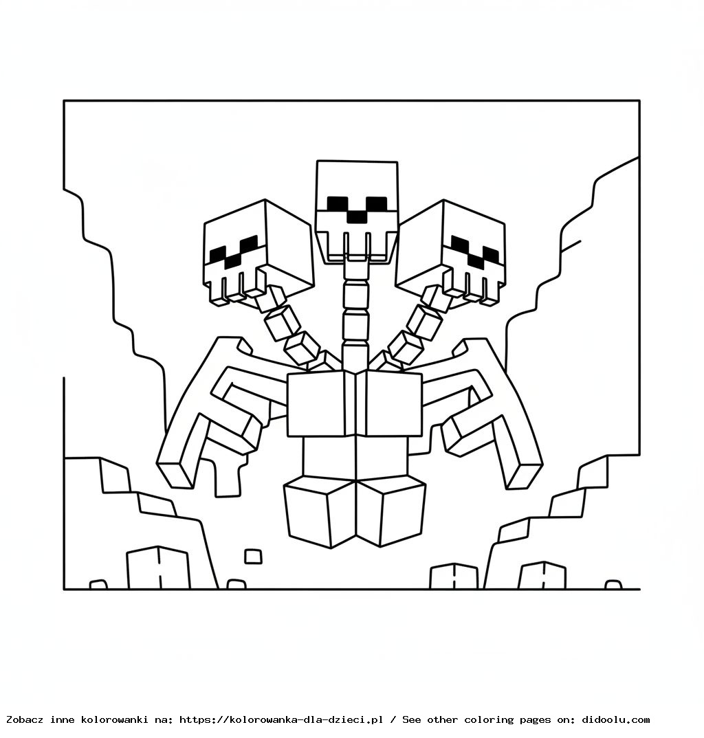 Coloriages Minecraft Wither