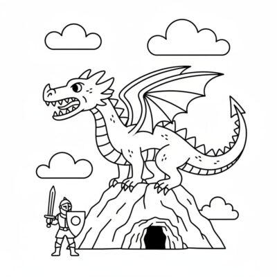 Dragon de Wawel Colorier