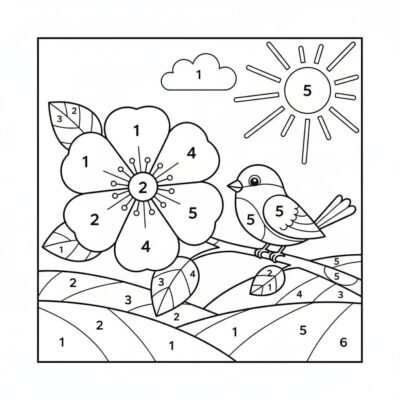 Coloriages par numéros