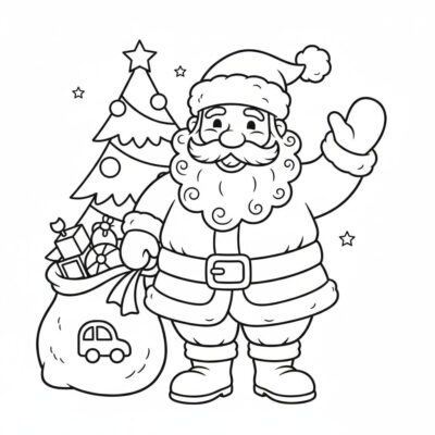 Coloring Book: le coloriage du Père Noël