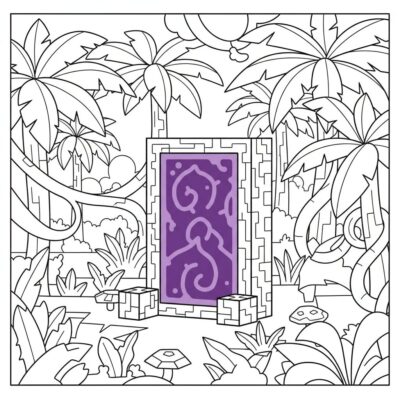 Minecraft – Portail vers le Nether dans la jungle