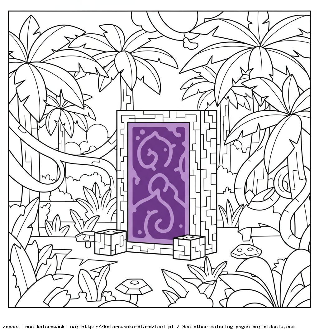 Minecraft – Portail vers le Nether dans la jungle