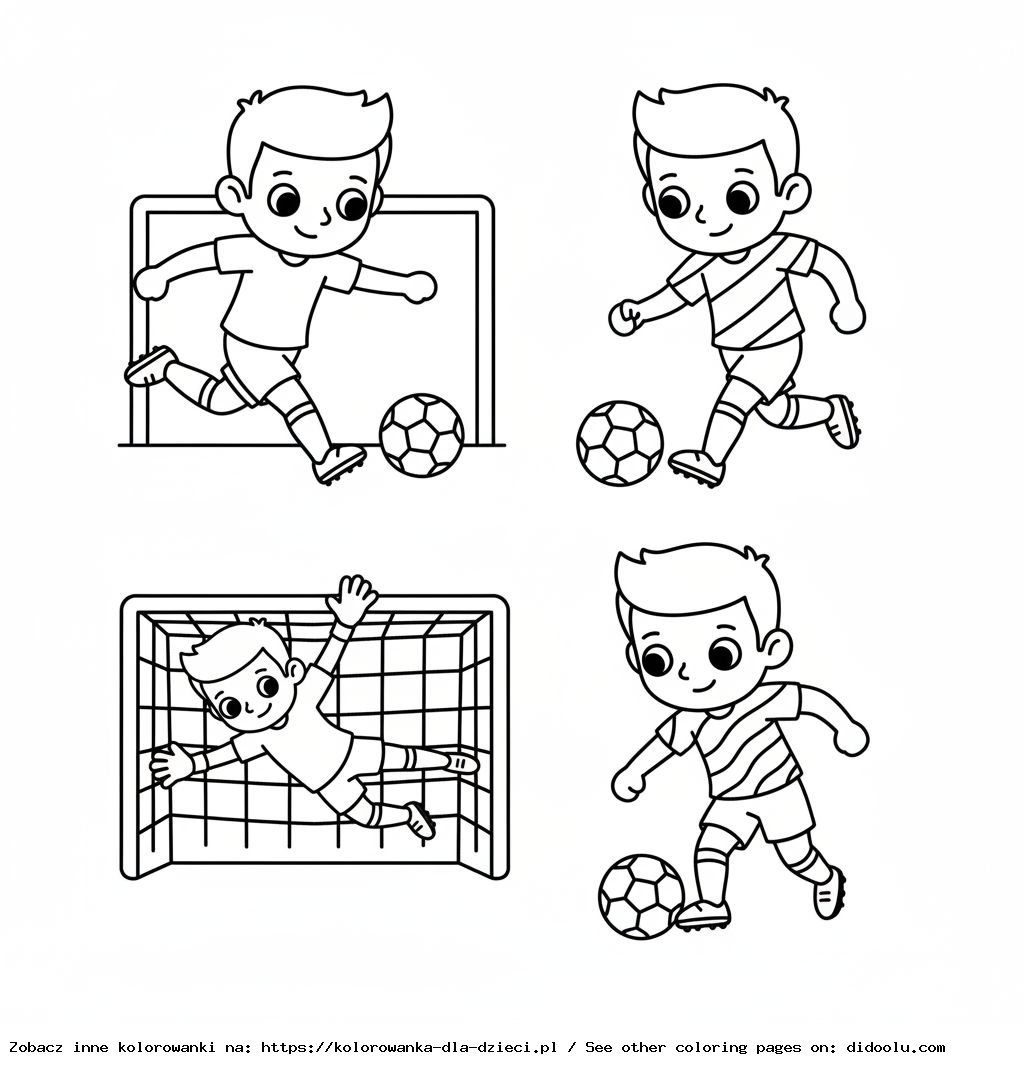 Coloriages à imprimer – Joueurs de football