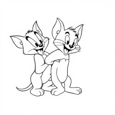 Tom et Jerry Coloriages
