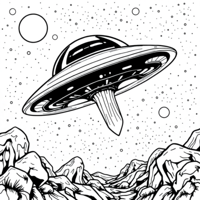 Dessin de coloriage UFO
