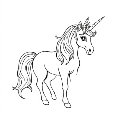 Coloriage de Licorne