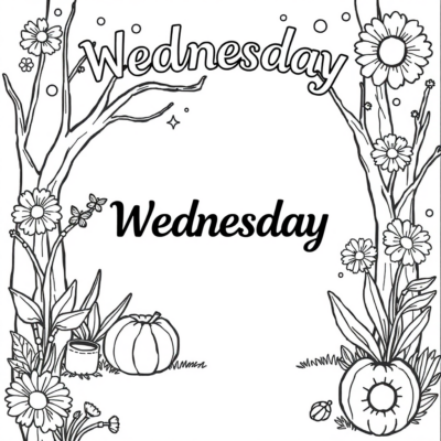 Coloriage Wednesday