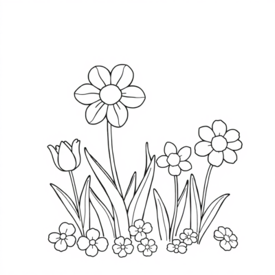 Printemps coloriage