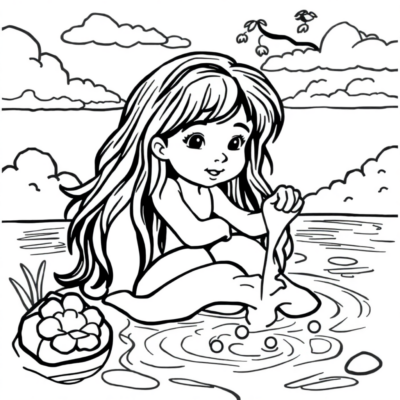 Livre de coloriage : l’eau – livre de coloriage pour enfants
