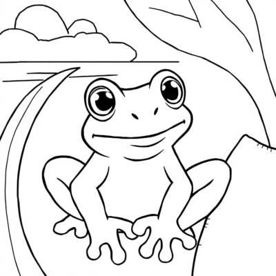Coloriage : grenouilles coloriages pour enfants