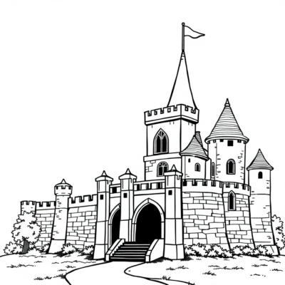 Châteaux à colorier