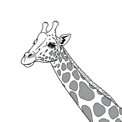 Girafe coloriage