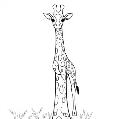 Livre de coloriage : girafe livre de coloriage pour enfants