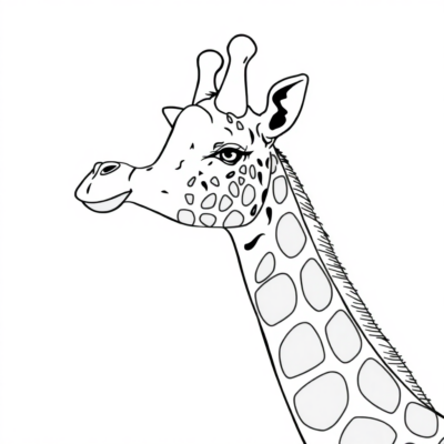 Colorie ta girafe