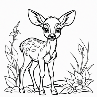 Bambi coloriage