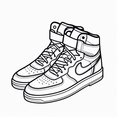 coloriage de chaussures