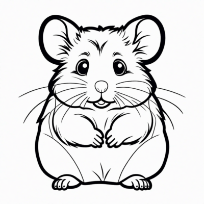 coloriage hamster