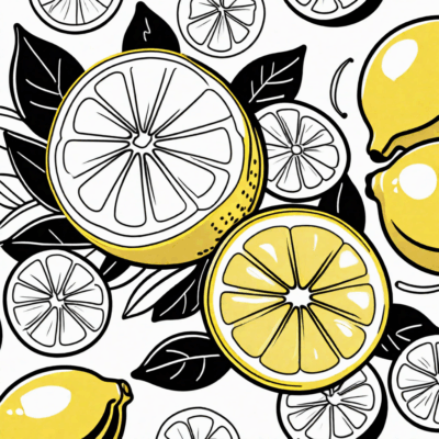 citron coloriage
