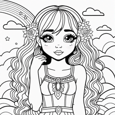 coloriages gratuits Rainbow High