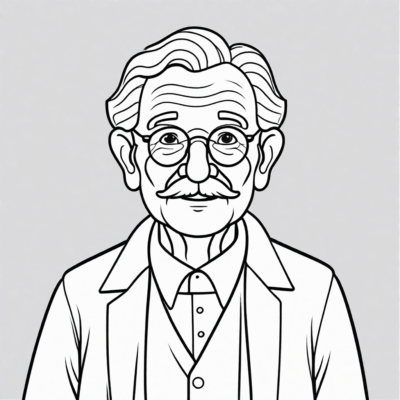 grand-père coloriage à imprimer