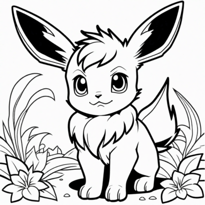coloriage Eevee Pokémon