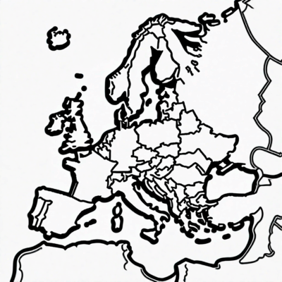 Europe – livre de coloriage