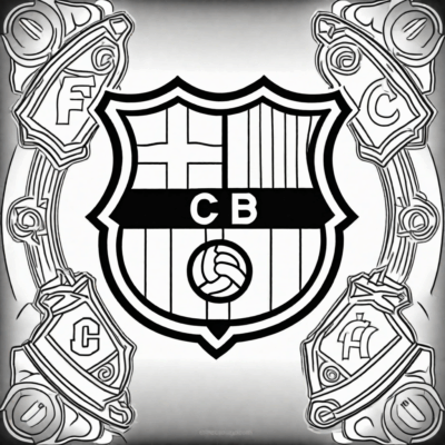 coloriage FC Barcelona