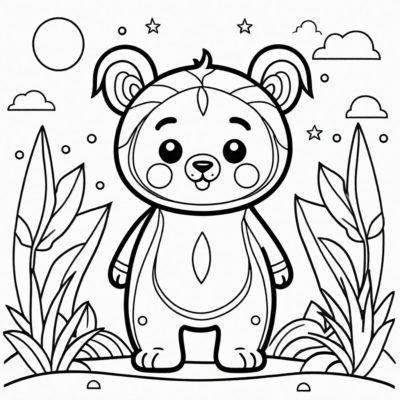 coloriage Huggy Wuggy à imprimer