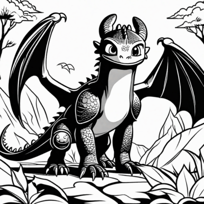 Comment dresser un dragon – livre de coloriage