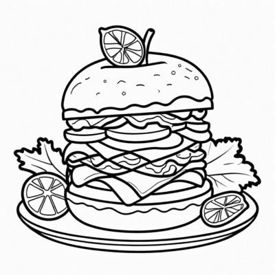 coloriage nourriture