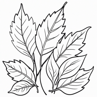 feuilles d’automne coloriage