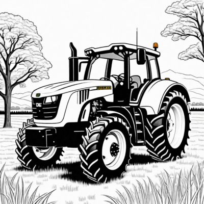 coloriage John Deere