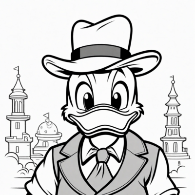 coloriage de Donald Duck