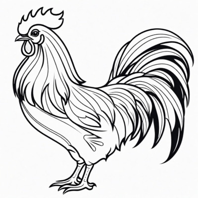 coloriage coq
