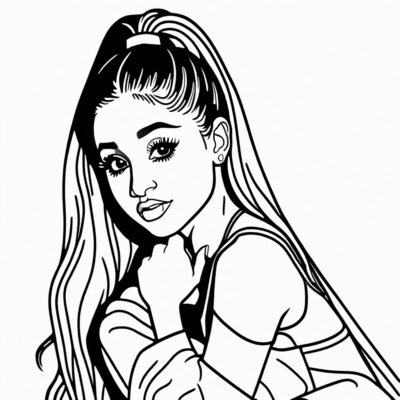 livre de coloriage Ariana Grande