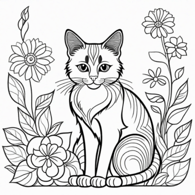 livre de coloriage pour adultes chats