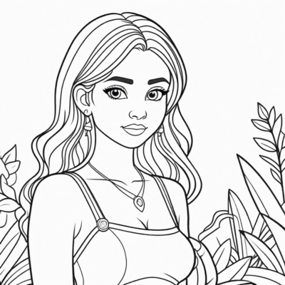 coloriage pour filles à imprimer