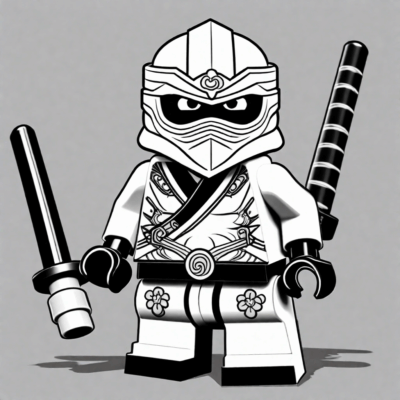 coloriage à imprimer Lego Ninjago